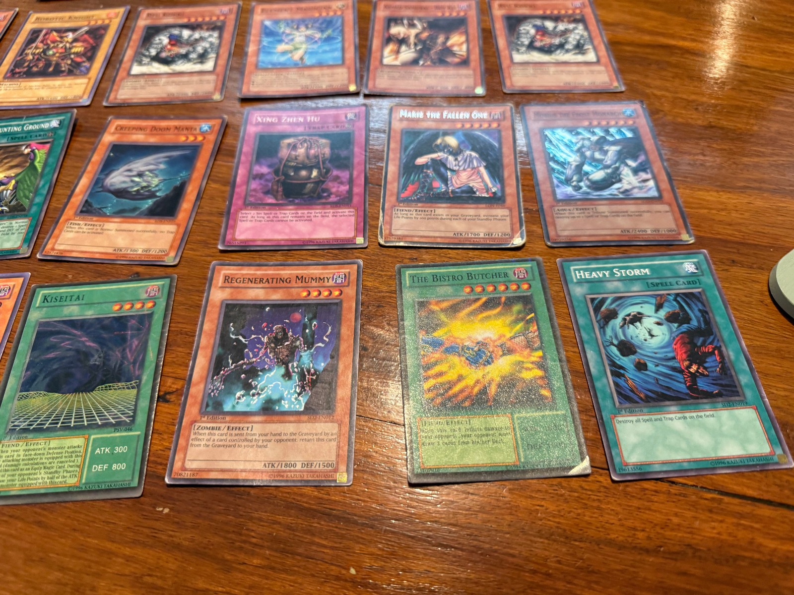 30x First Edition Yu Gi Oh cards