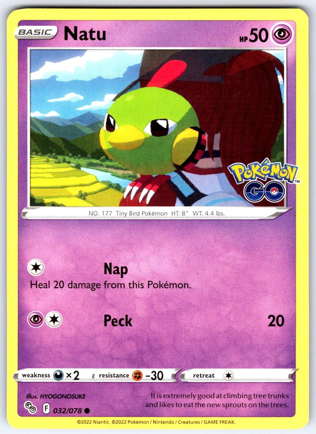NATU – Pokemon – 032/078 Pokemon GO – NM/M