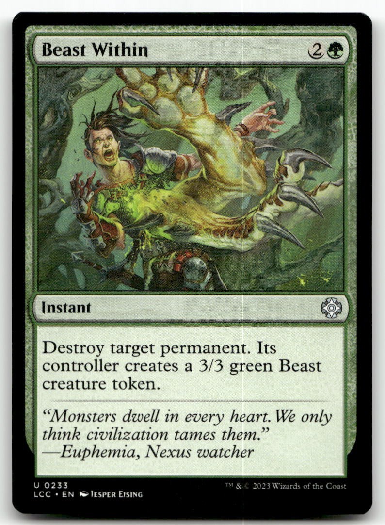Beast Within U Commander: The Lost Caverns of Ixalan 233 NM