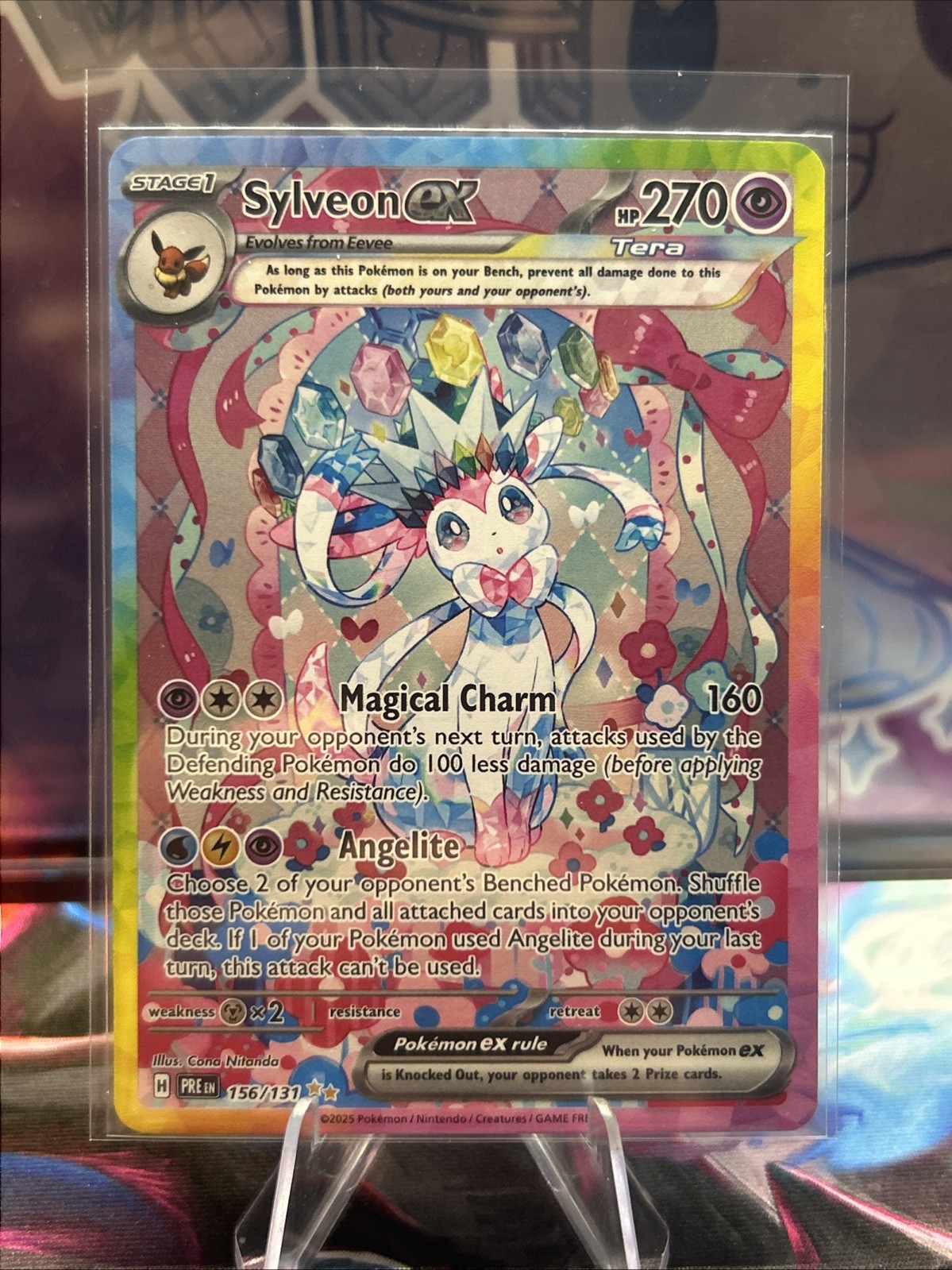 Sylveon ex – 156/131 – SV: Prismatic Evolutions SIR Near Mint