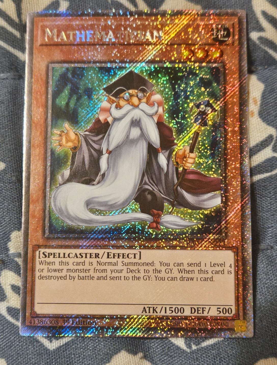 Mathematician Platinum Secret Rare RA04 Yugioh