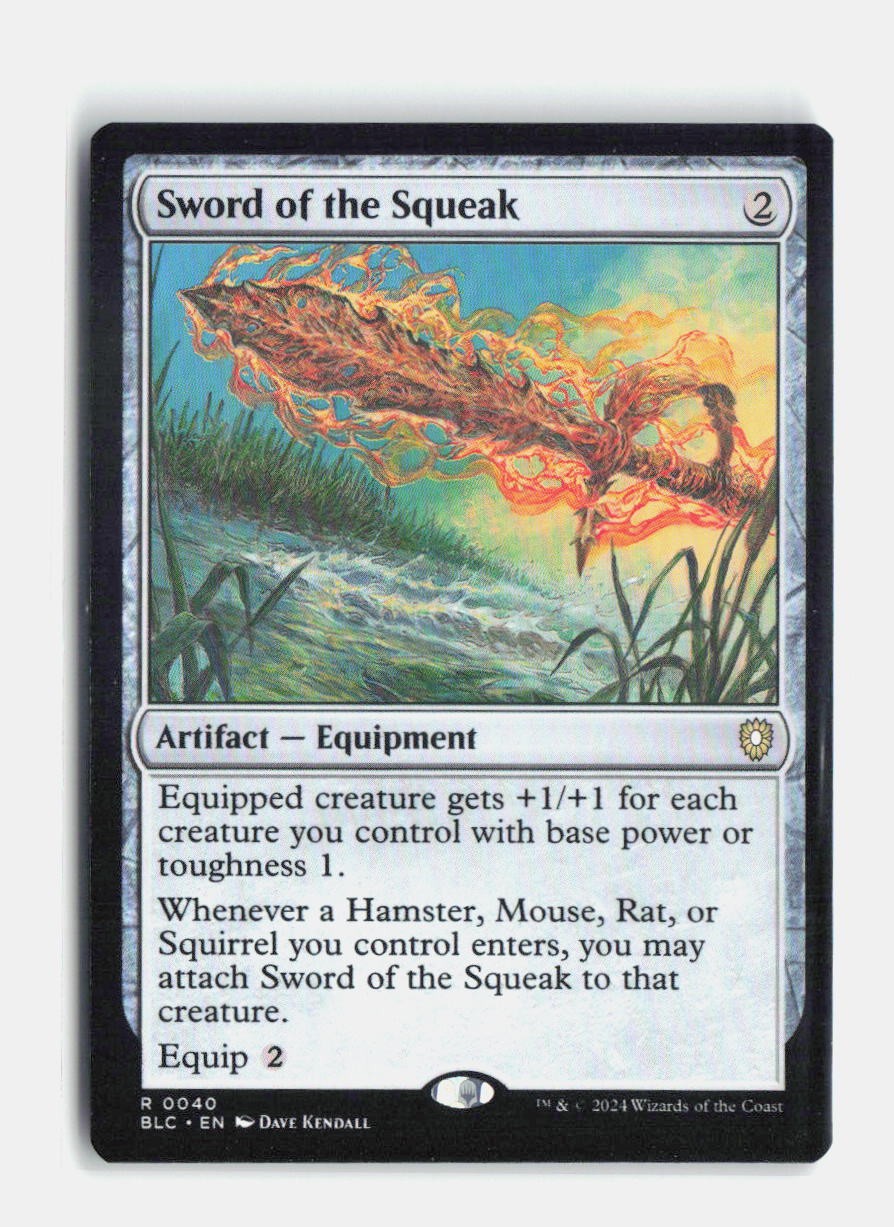Sword of the Squeak 40 Commander: Bloomburrow MTG NM