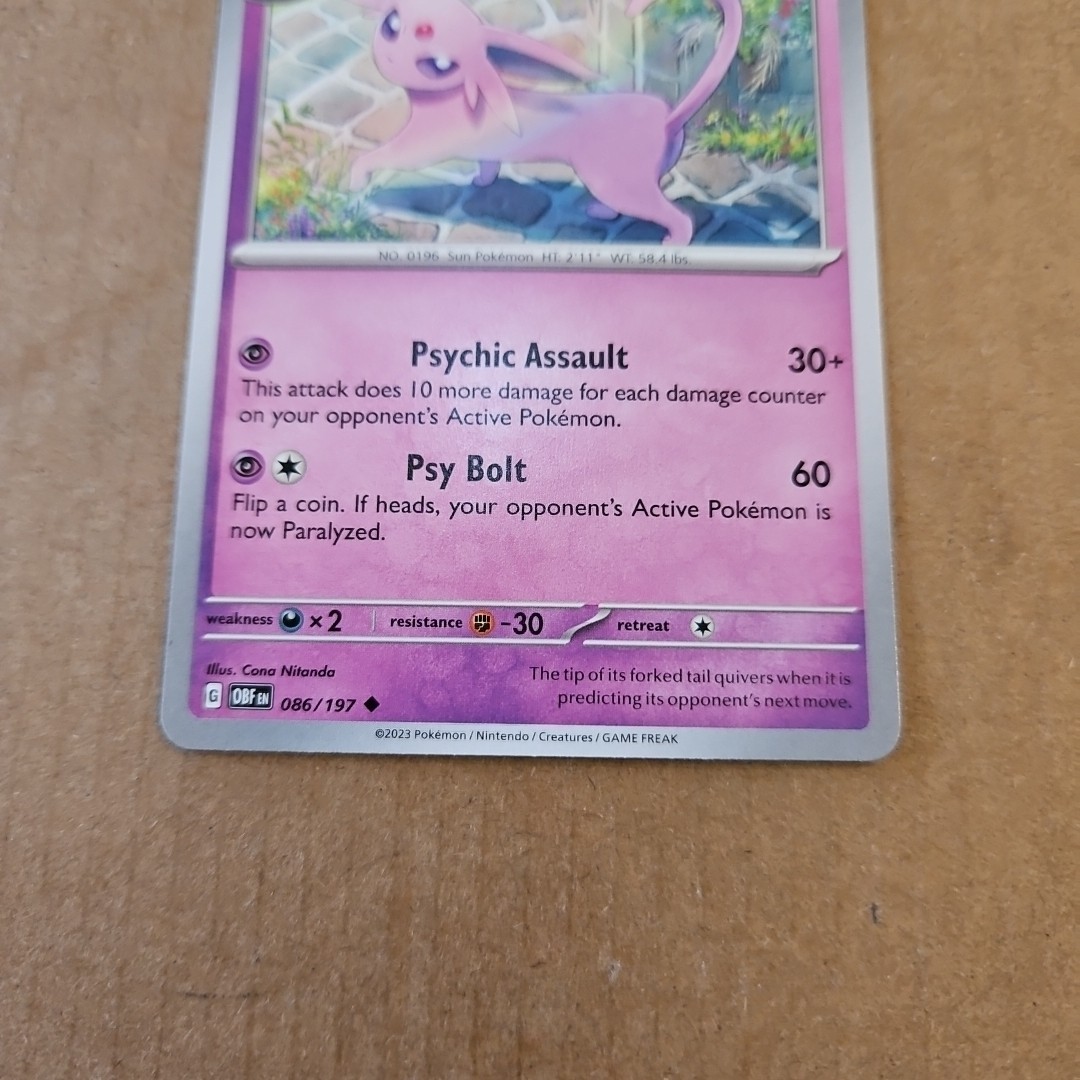 Pokemon Espeon (86/234) Obsidian Flames NM TCG CCG