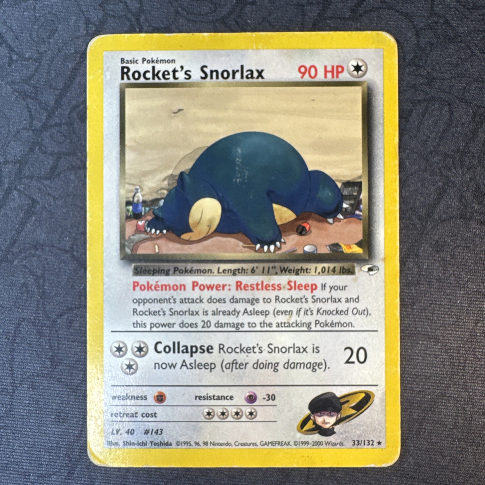 Rocket’s Snorlax 033/132 Gym Heroes Regular Pokemon