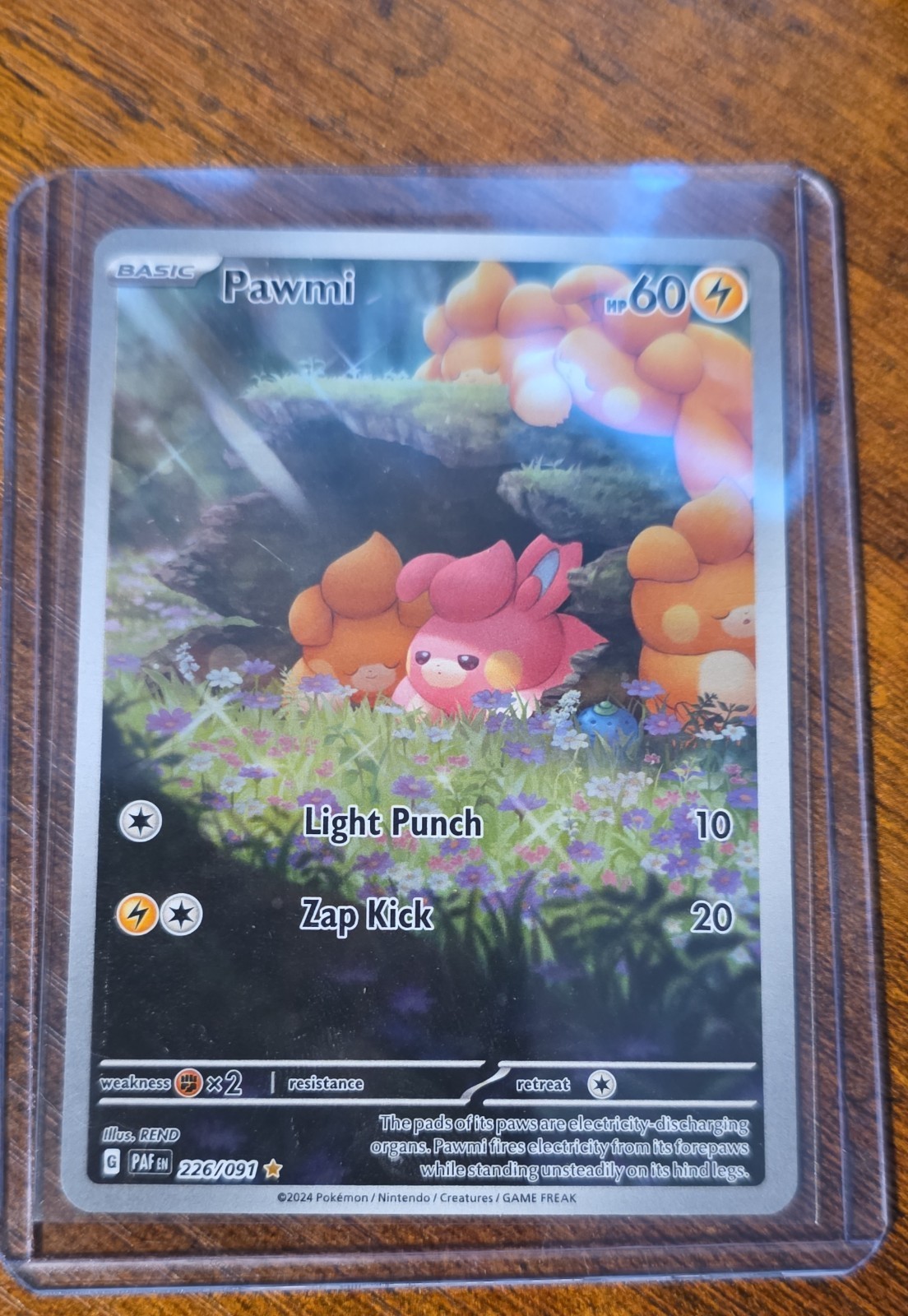 Pawmi 226/091 SV: Paldean Fates Holo