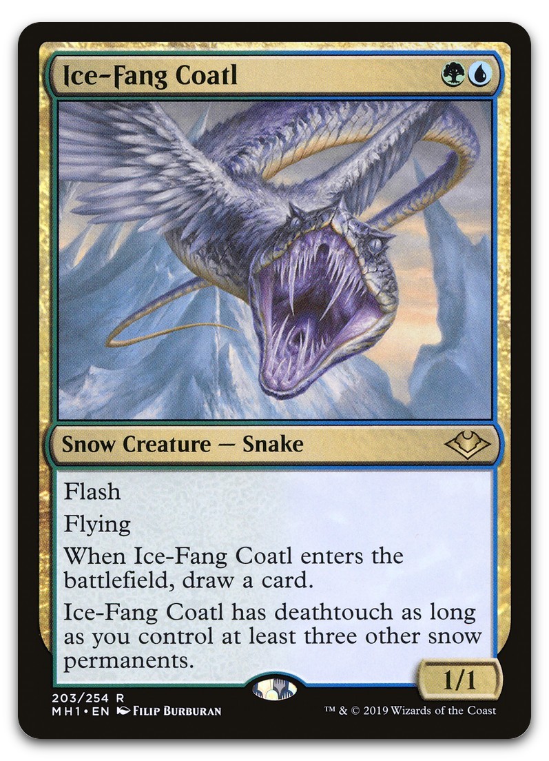Ice-Fang Coatl #203 (NM) Modern Horizons MH1 Magic MTG