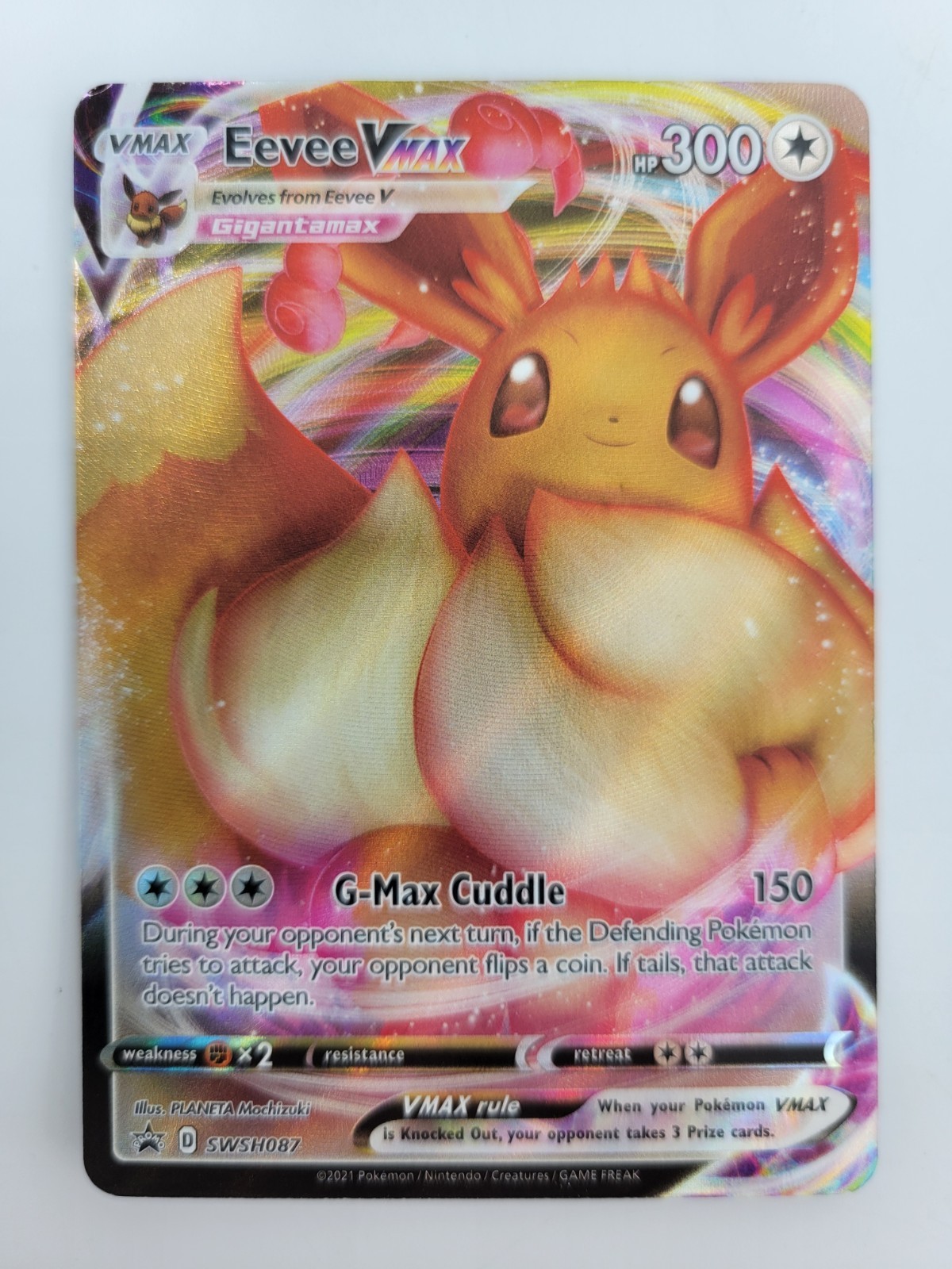 Eevee VMAX SWSH087 SWSH: Sword & Shield Pokemon Promo Card Holo