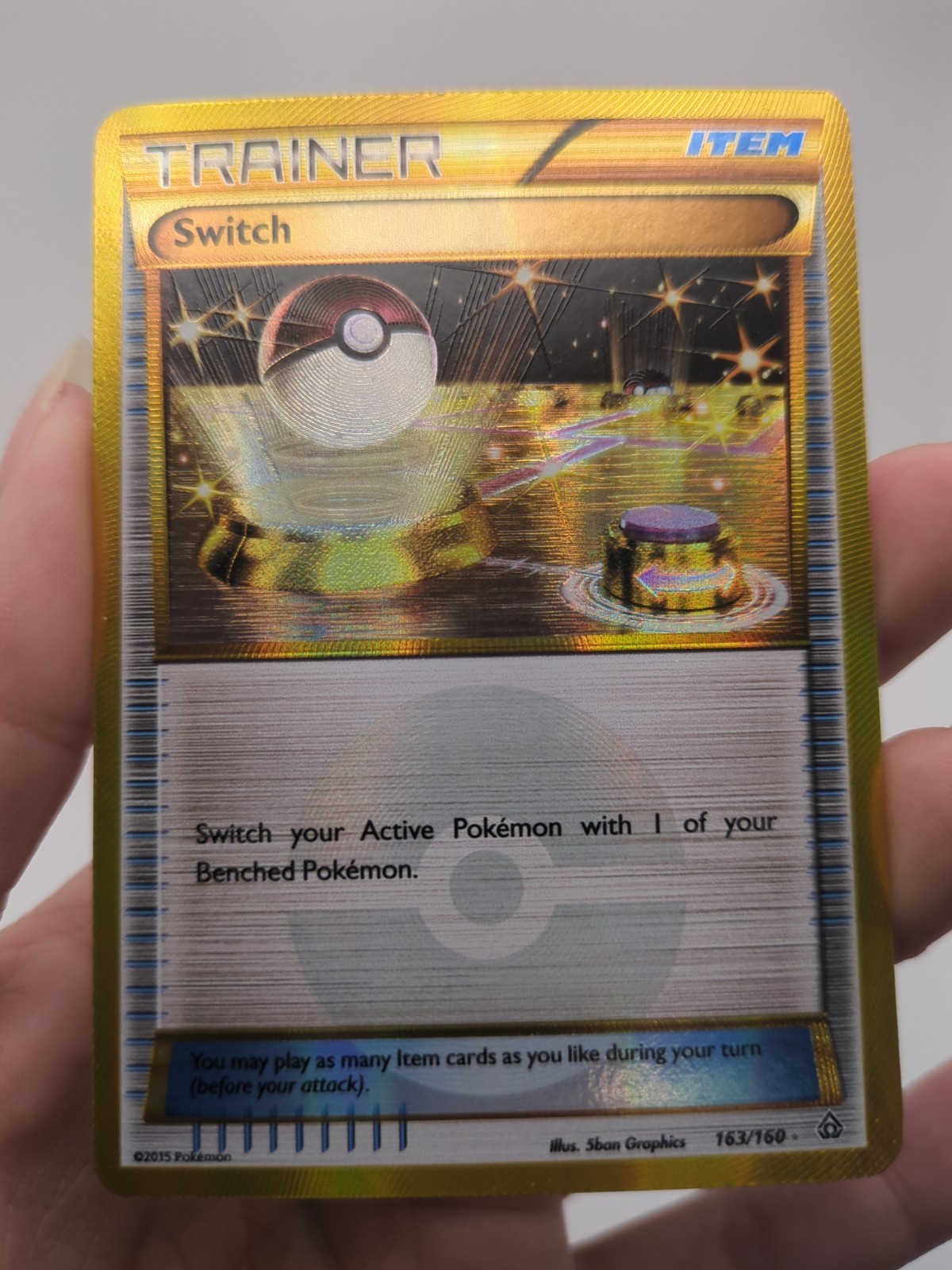 Switch (163 Secret Rare) 163/160 XY – Primal Clash Holo
