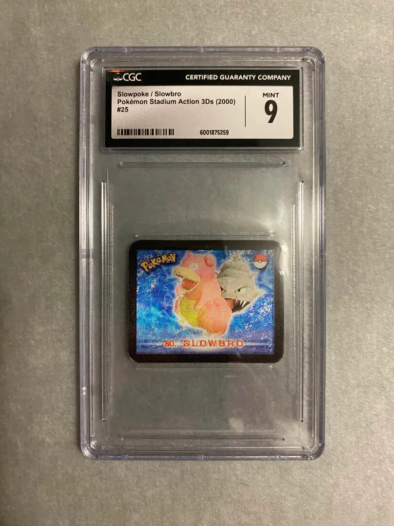 2000 Pokemon Stadium Action 3D Slowpoke / Slowbro #25 – CGC 9 – POP 1 NO HIGHER!