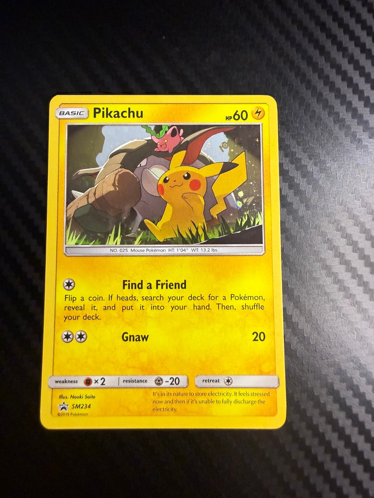 2019 Pokemon TCG #SM234 Pikachu HOLO Black Star Promos