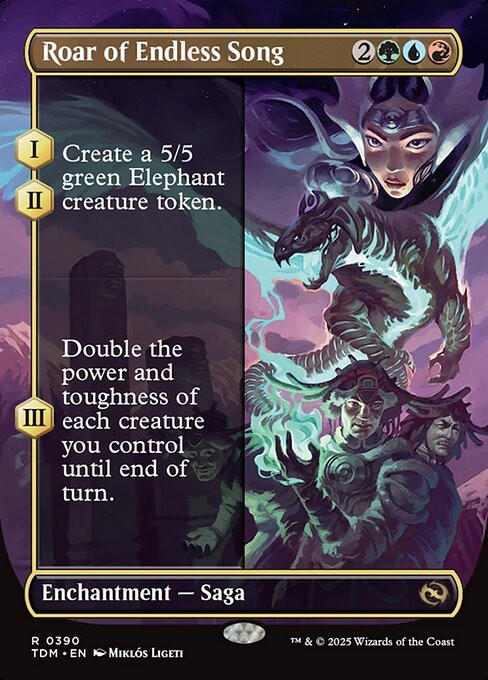 Roar of Endless Song NonFoil Tarkir: Dragonstorm 390 NM MTG