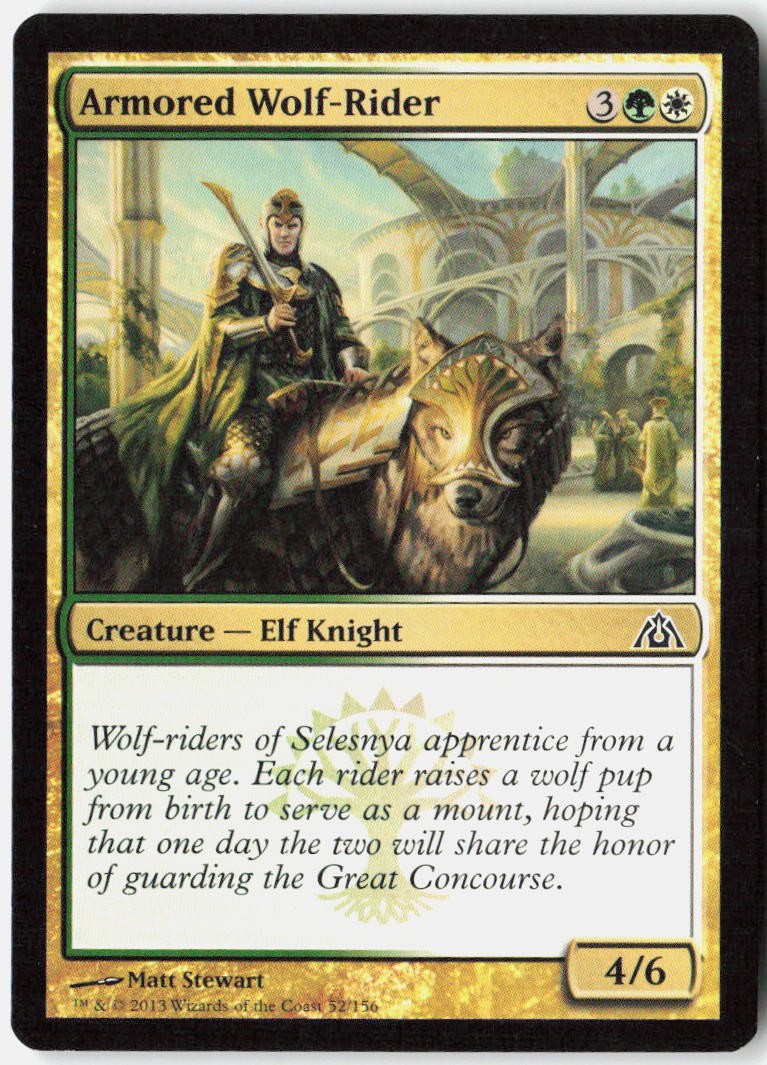 Magic – Armored Wolf-Rider Dragon’s Maze [DGM – 52] NM Common