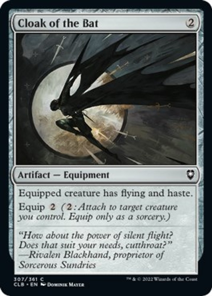 NM – Cloak of the Bat [CLB – 307] Commander Legends: Battle for Baldur’s Gate