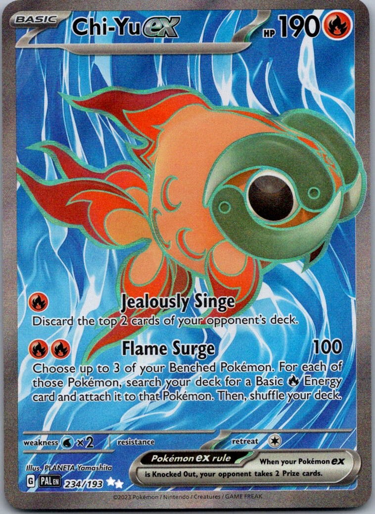 Chi-Yu ex Holo Ultra Rare SV02: Paldea Evolved 234/193 NM