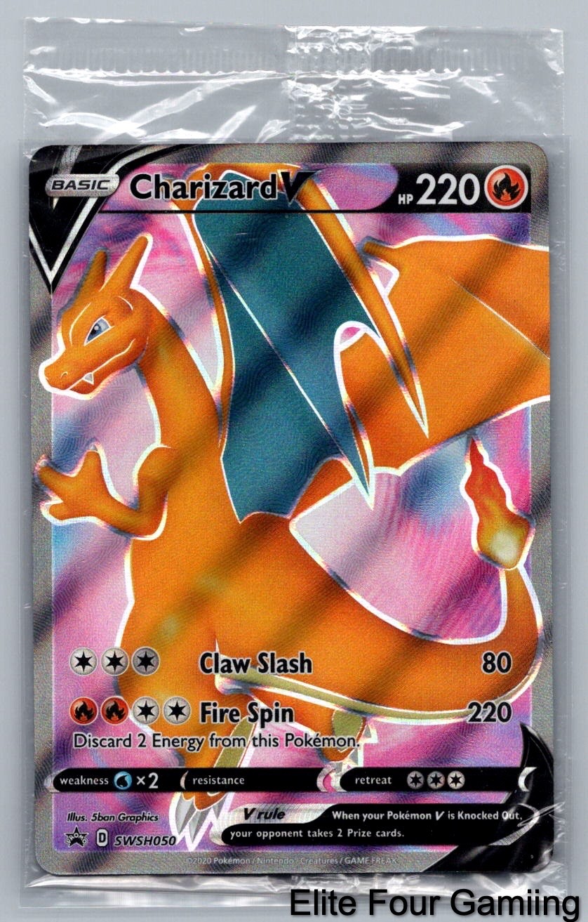Charizard V SWSH050 Holo Promo Sword & Shield Promo Pokemon Near Mint Sealed