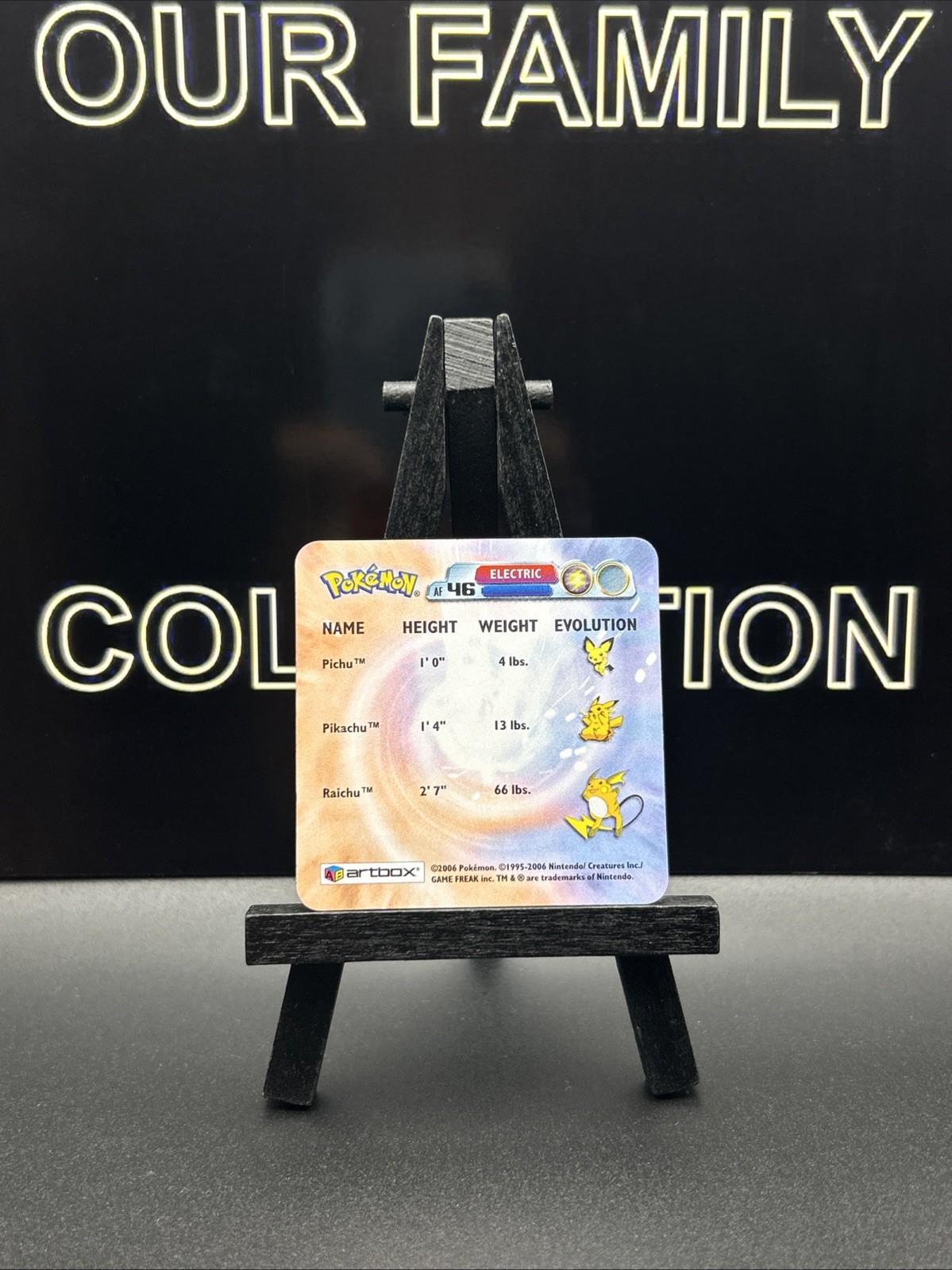 1x Artbox Pokemon Advanced Action Flipz (2003) AF46 Pichu, Pikachu & Raichu