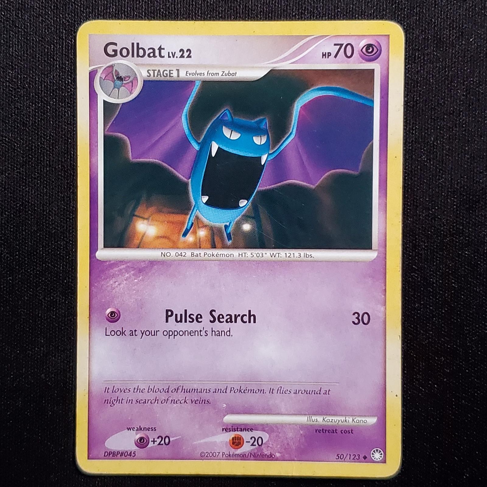 Golbat 50/123 Uncommon Mysterious Treasures Pokemon Heavily Played