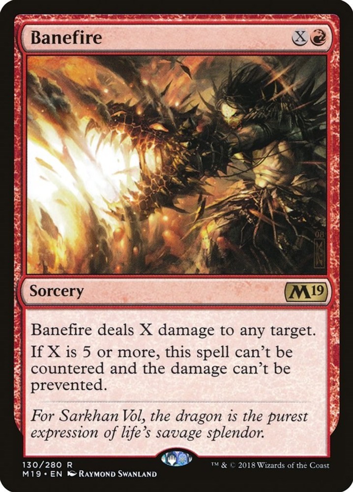 Banefire – 130 – Core Set 2019 – MTG