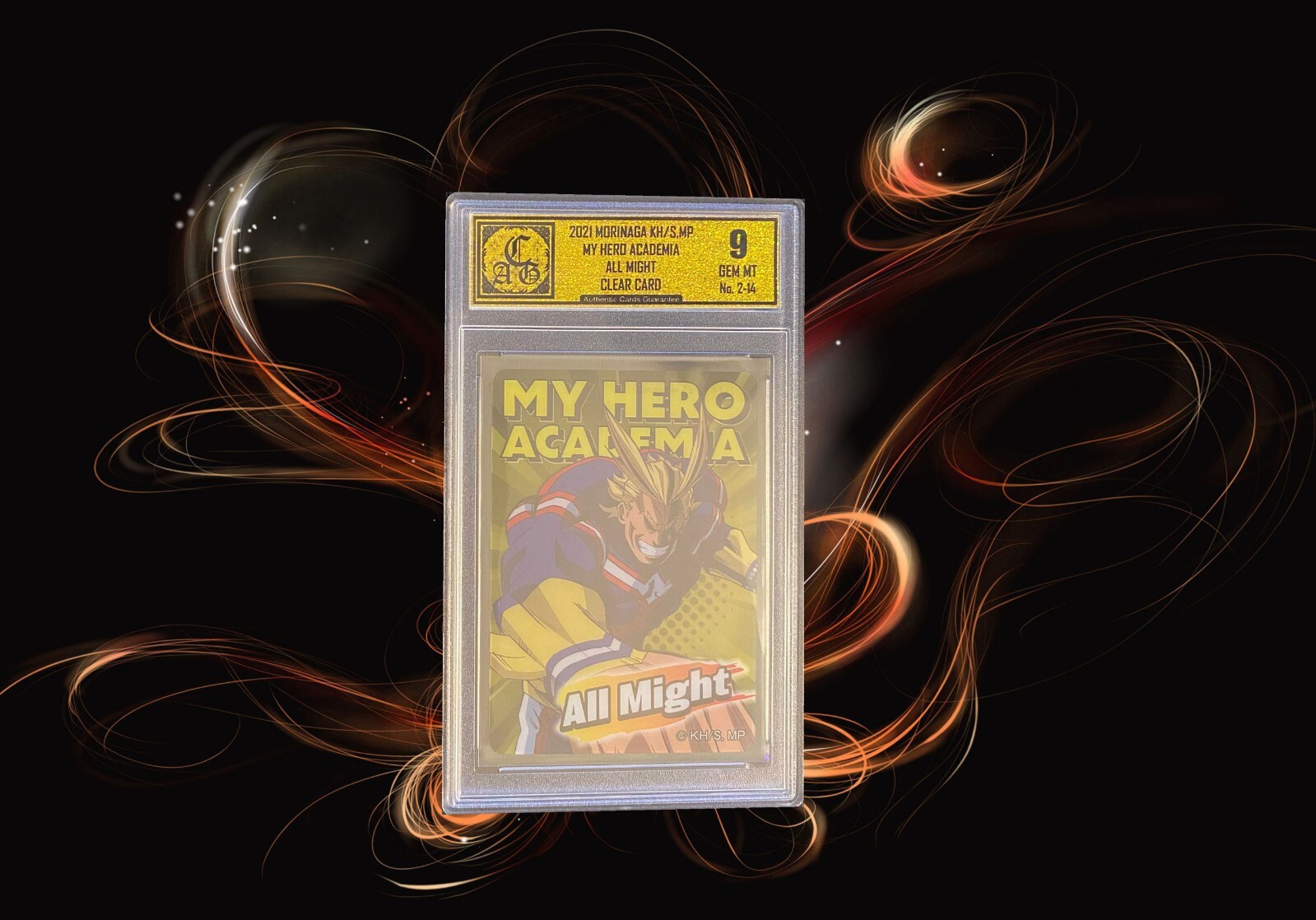 All Might 2021 Morinaga KH/S,MP My Hero Academia Clear Card no.2-14