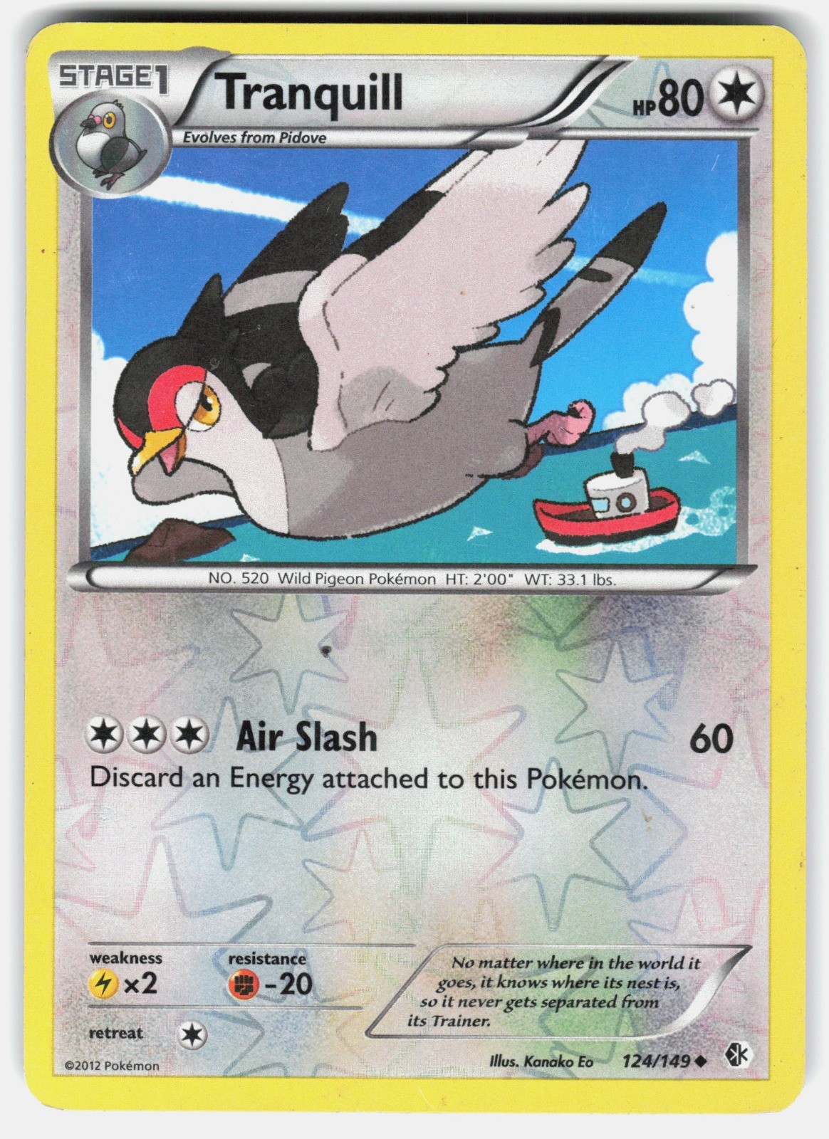 Tranquill Reverse Holo Uncommon Boundaries Crossed 124/149 MP