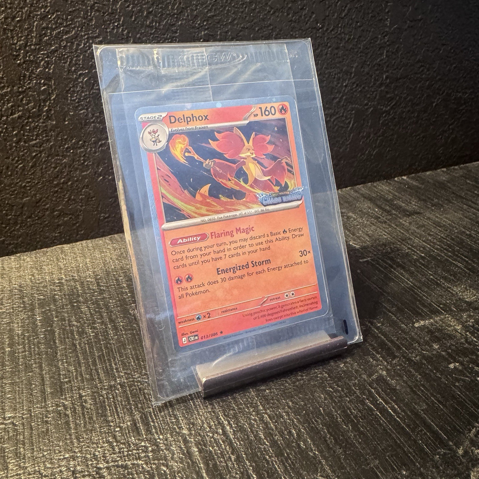 2026 Pokemon Delphox 013/086 Chaos Rising Stamped Promo Sealed Holo Best Buy