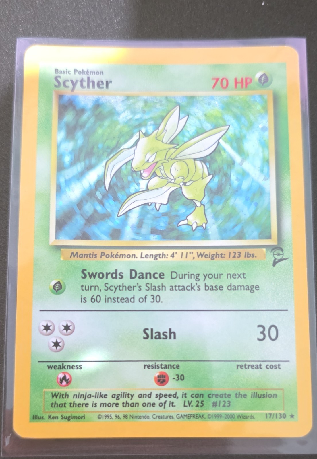 Scyther 017/130 Base Set 2 Holo