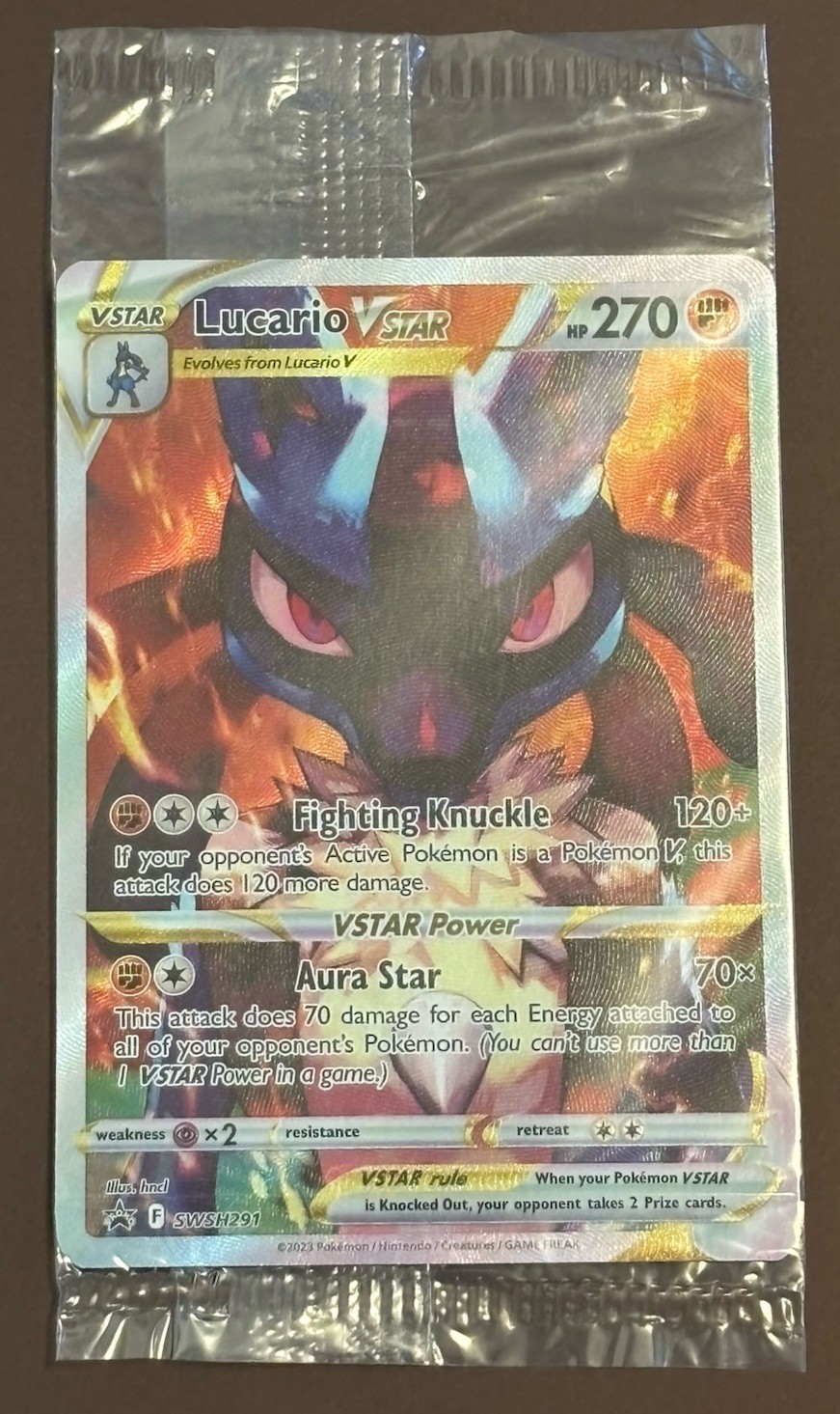 Lucario VSTAR SWSH291 SWSH: Sword & Shield Promo Cards Holo SEALED