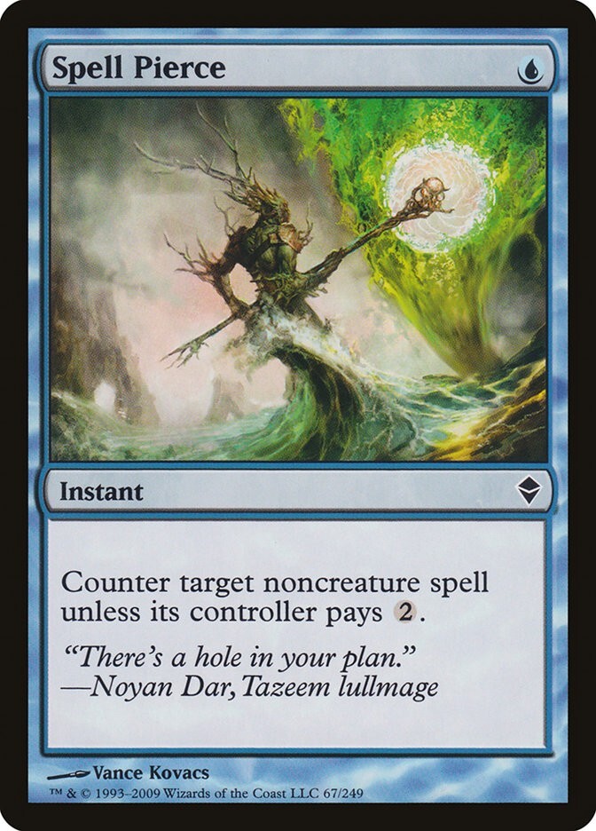 Spell Pierce *PLAYSET* 4x MtG Zendikar SP/NM