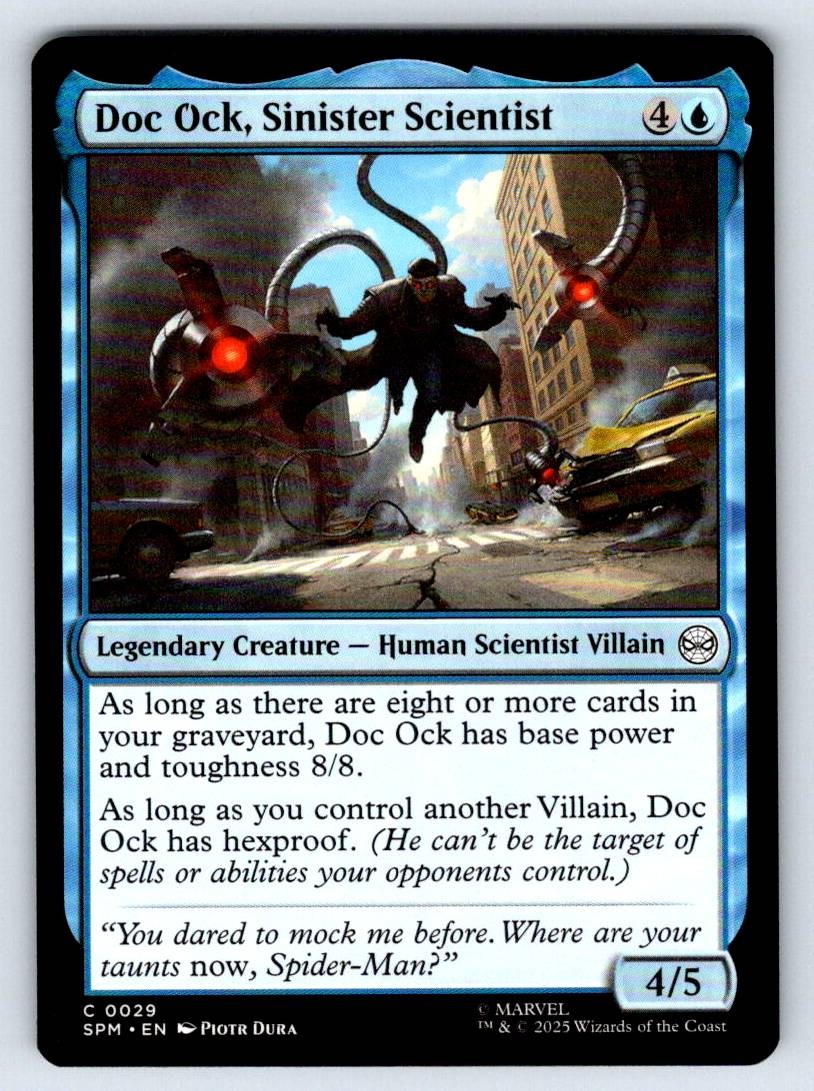 Doc Ock, Sinister Scientist Marvel’s Spider-Man SPM 29 Normal NM Piotr Dura