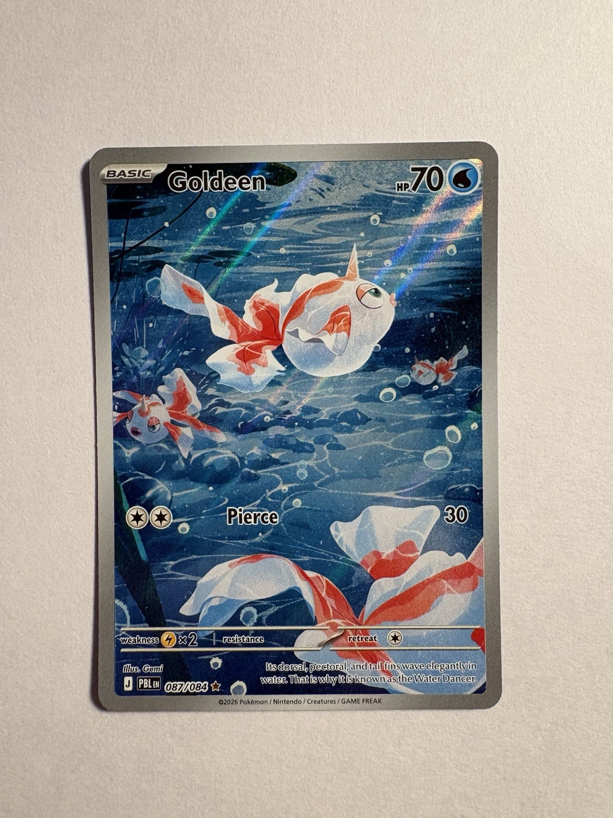 Pokémon TCG Pitch Black Goldeen 87/84 Full Art English Illustration Rare NM