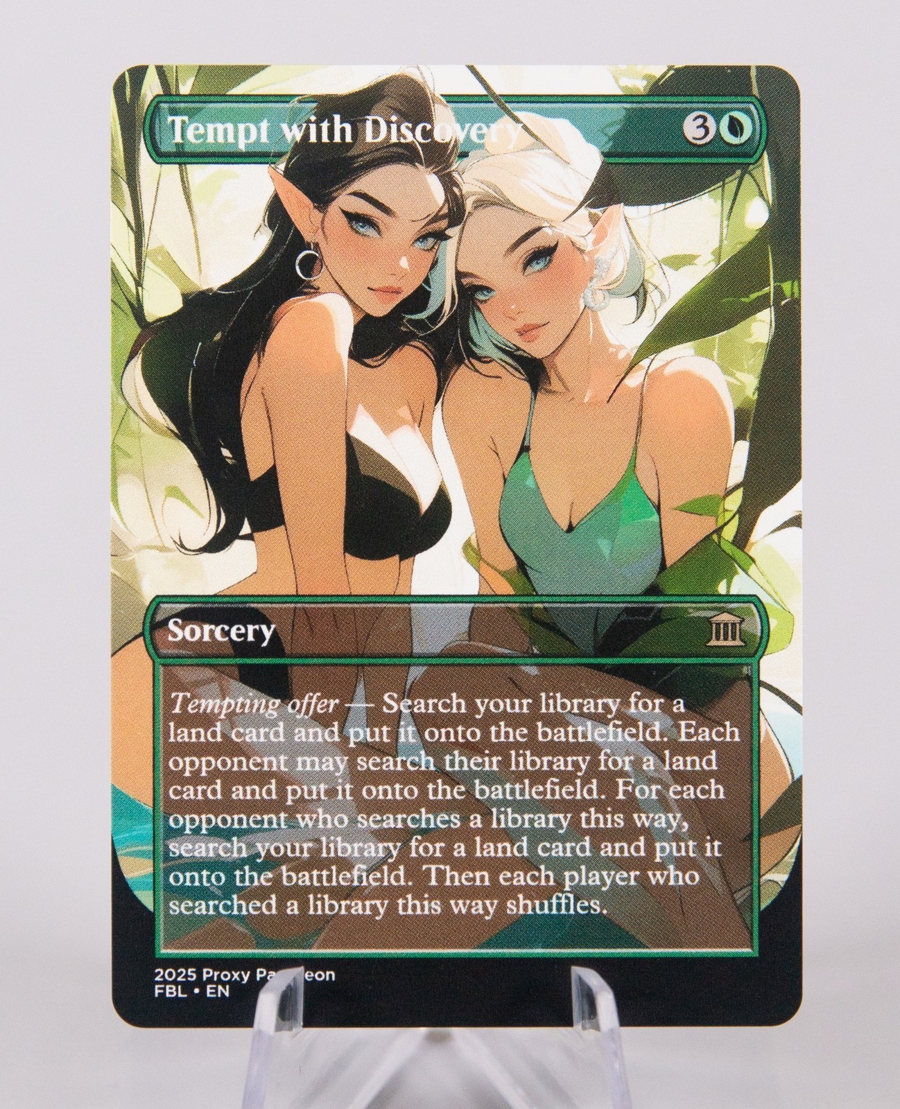 Tempt with Discovery | Handmade Borderless Designed Art Card