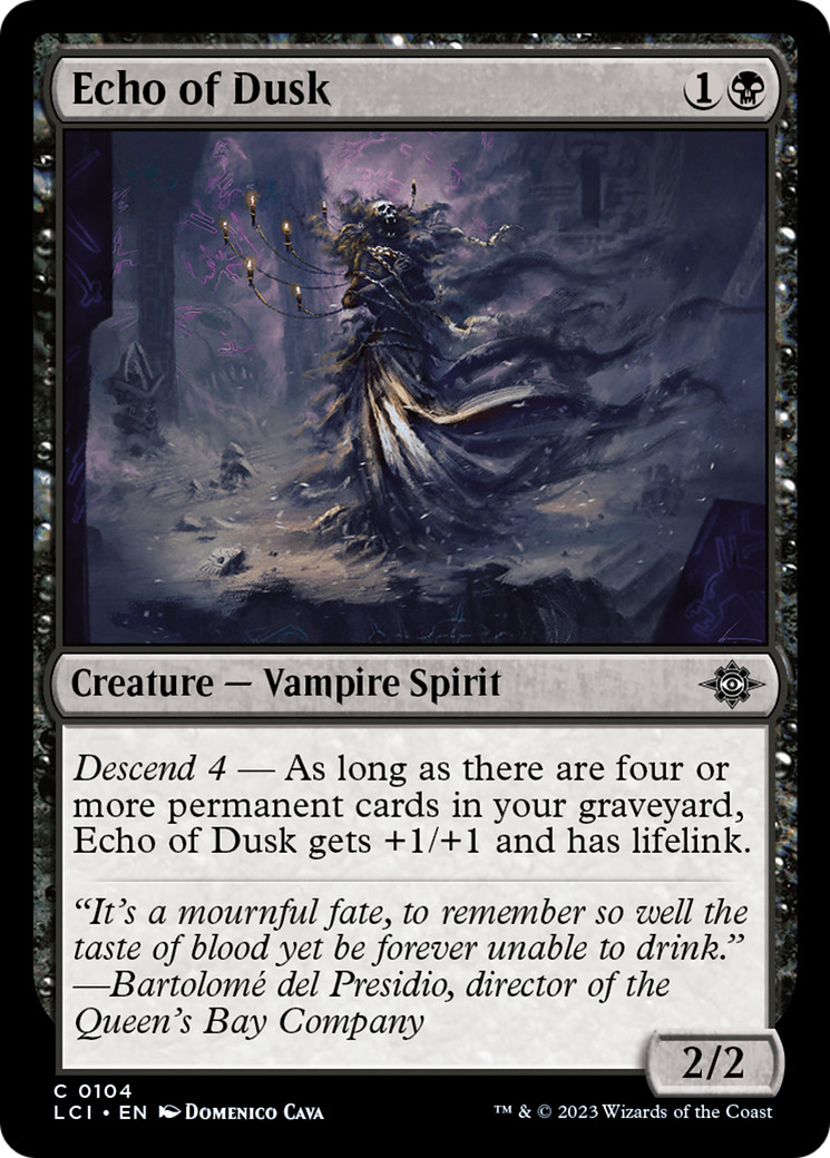 x4 Echo of Dusk LCI MTG 104 COMMON M/NM 4x