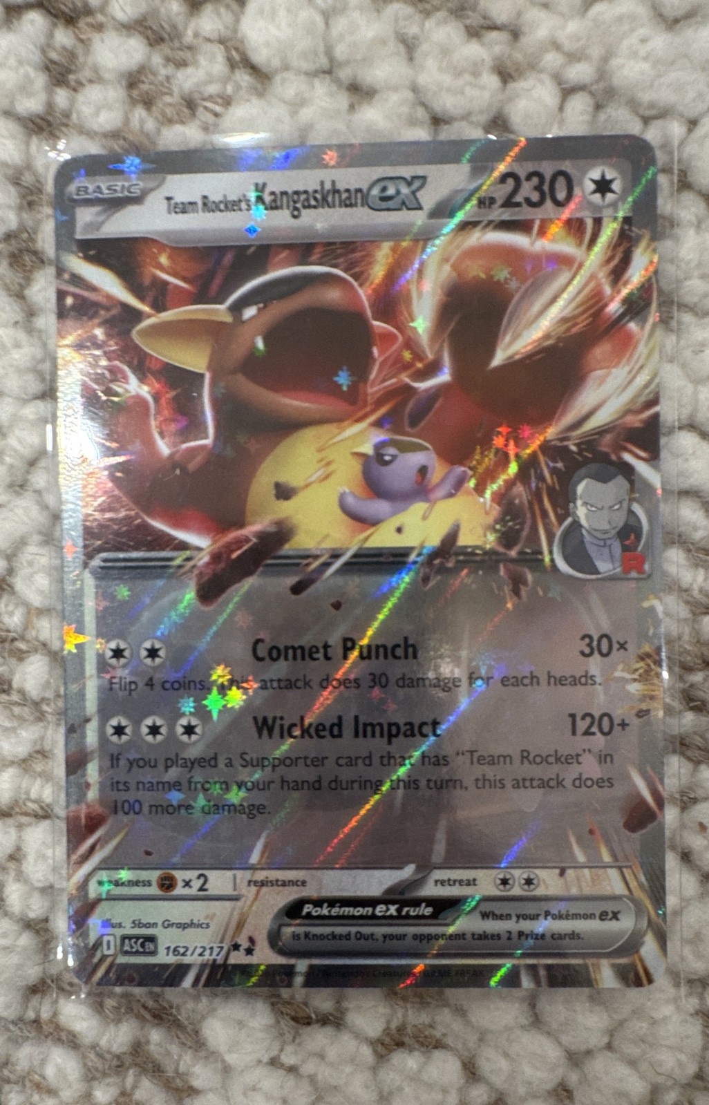 Team Rocket’s Kangaskhan ex 162/217 Me: Ascended Heroes Holo