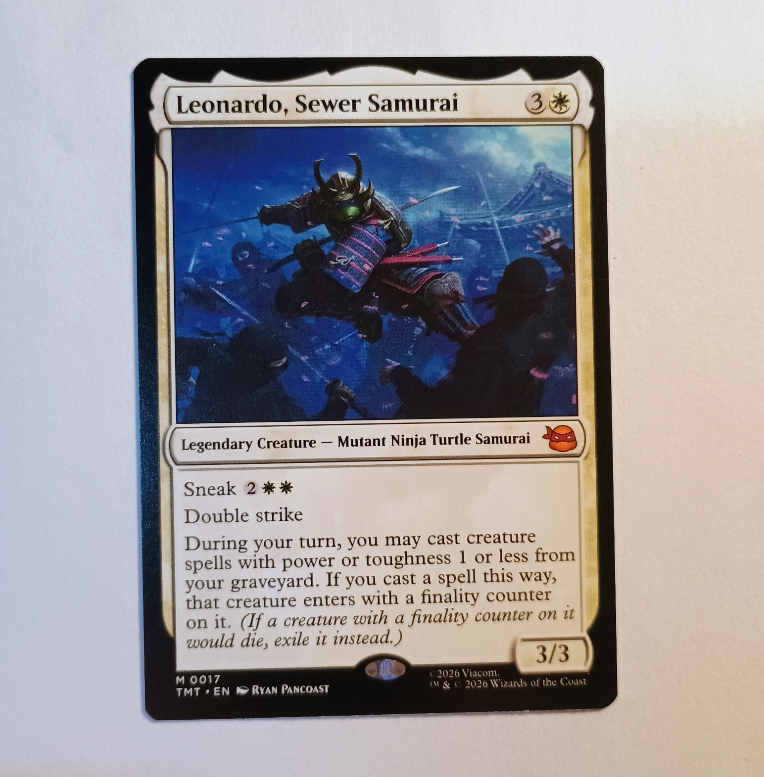 Leonardo Sewer Samurai 0017 MTG Magic the Gathering Regular Mythic TMT NM
