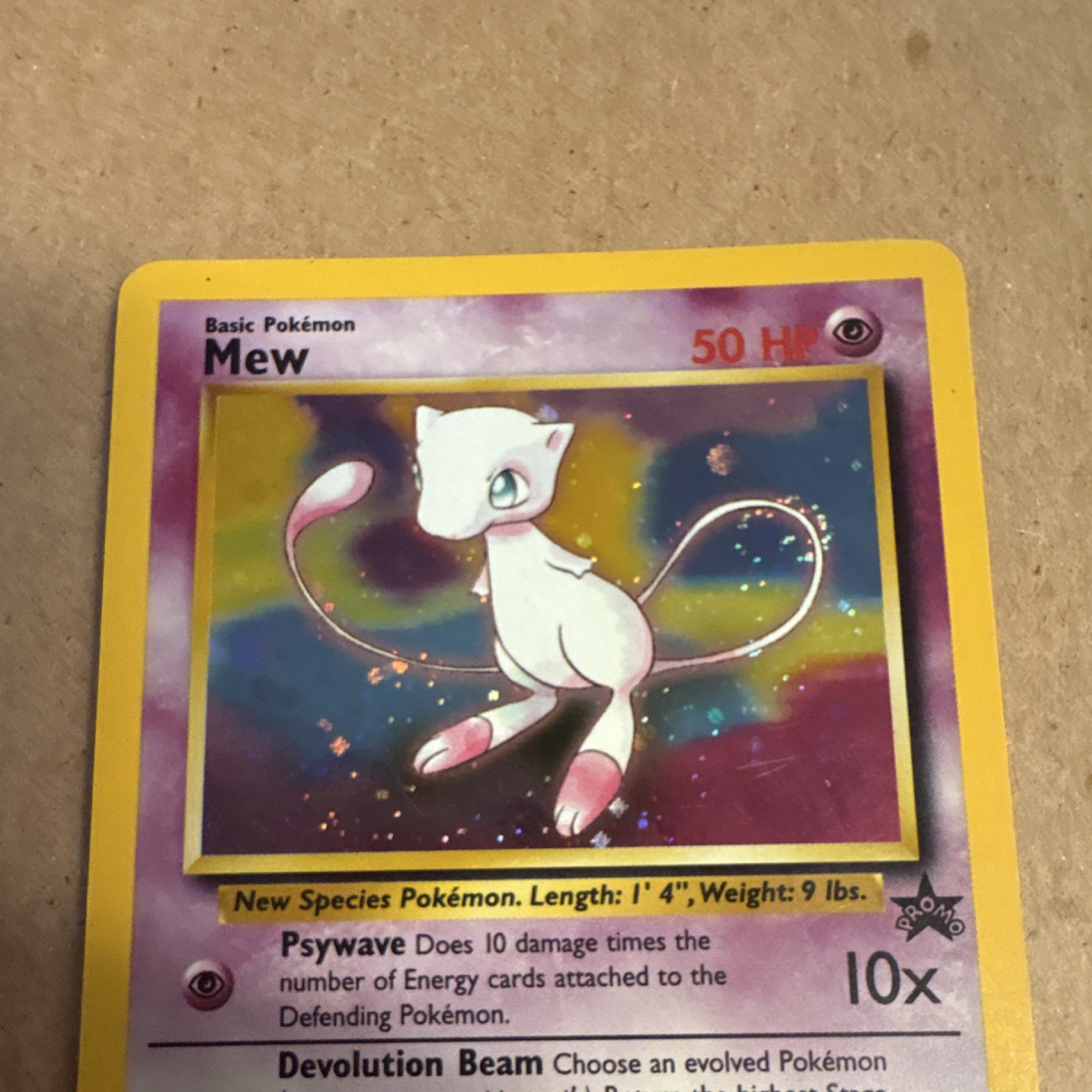 WoTC Pokémon Promo Mew 09/53 Holo Promo Basic 50HP English Ken Sugimori