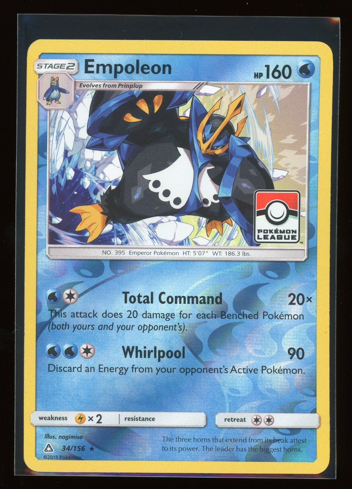 Empoleon – 34/156 (Pokemon League) 034/156 Reverse Holo Promo League & Champions