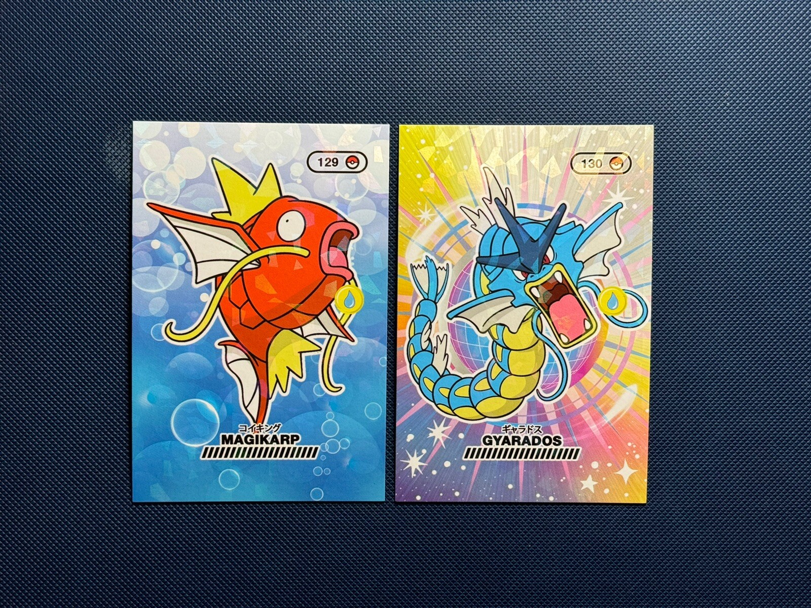 Pokemon Pocket Book Set Magikarp Gyarados Cracked Ice Holo 2 Card Set
