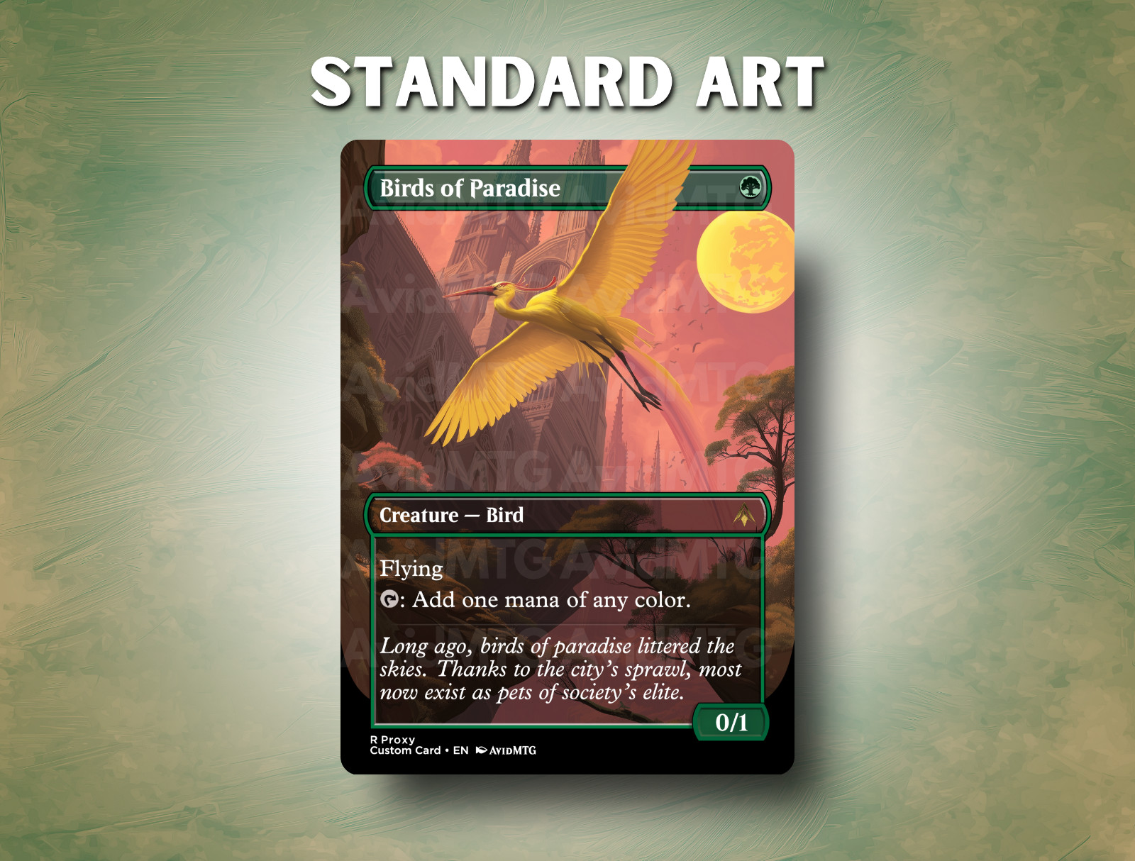 Birds of Paradise – Custom Card