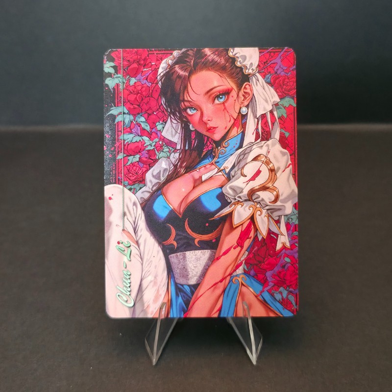 Chun-Li – Retro Waifus, Custom Anime Waifu Trading Card Street Fighter
