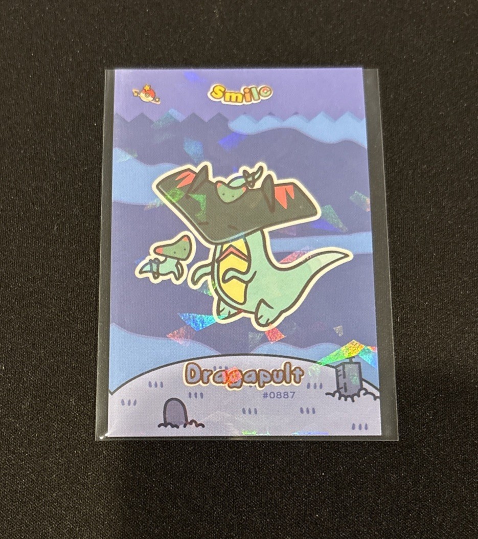 Limited Edition Full Art Rare Smile Dragapult Pokemon Card Database #0887✨