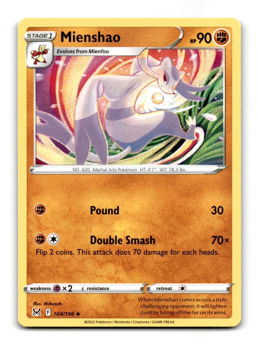 Mienshao 104/196 Lost Origin Pokemon ~A6-298