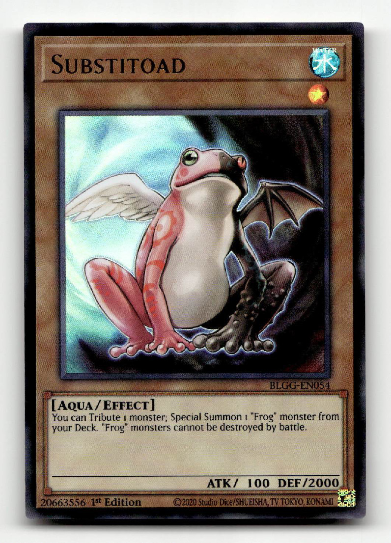 Substitoad (UR) – Yugioh – Battles of Legend: Glorious Gallery