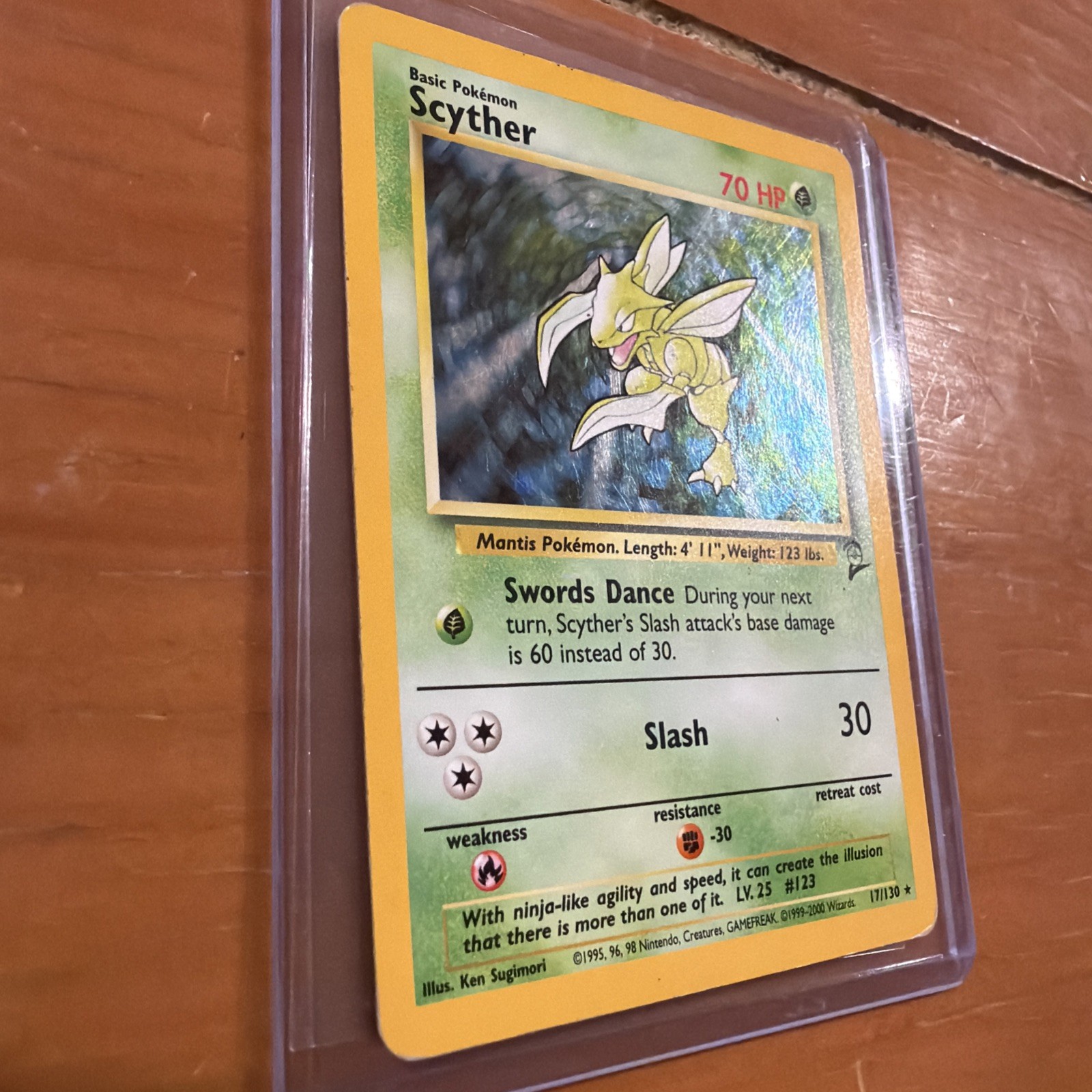 Scyther 017/130 Base Set 2 Holo