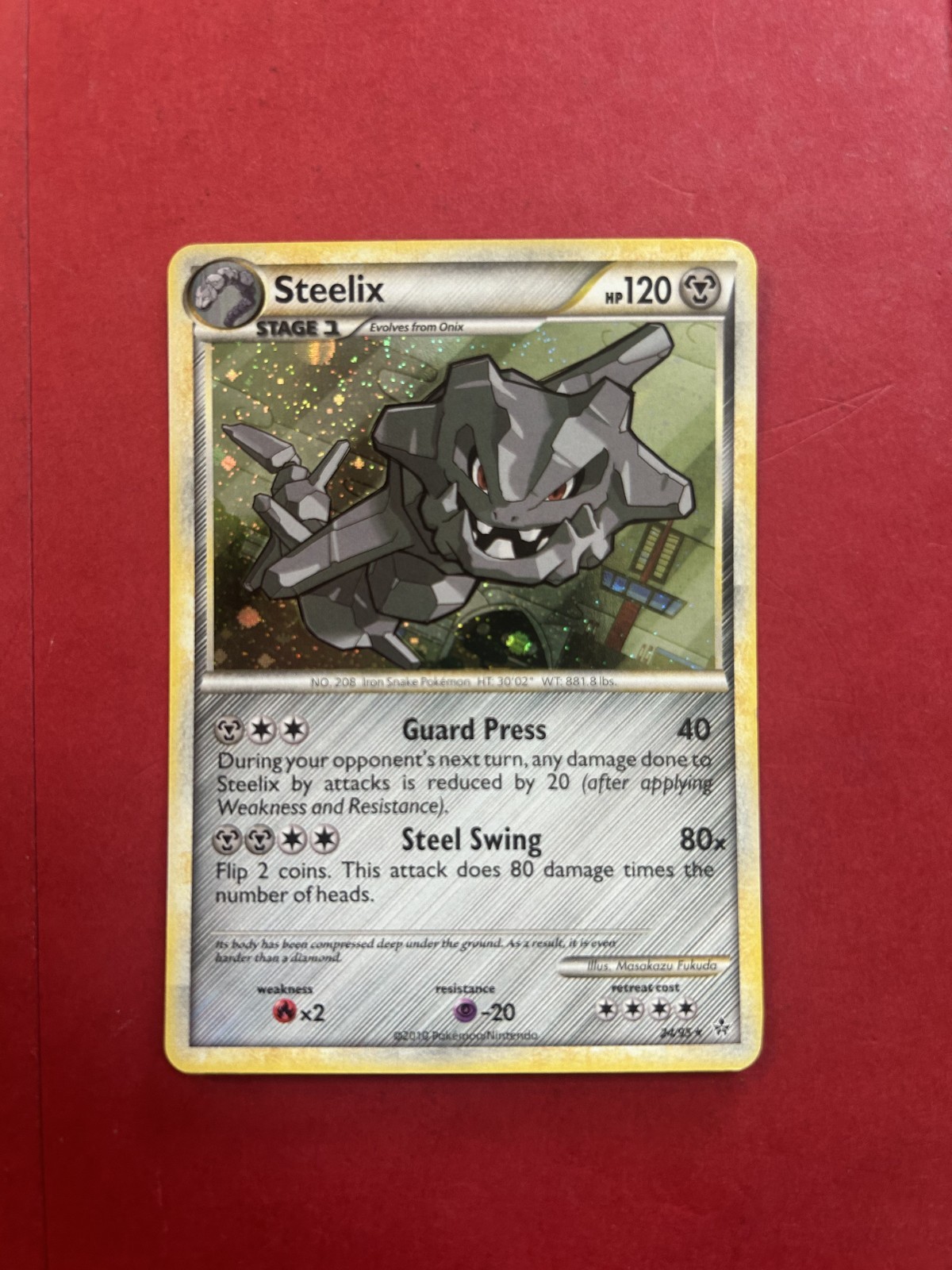 Steelix 24/95 Unleashed Cosmos Holo – Pokemon Trading Card
