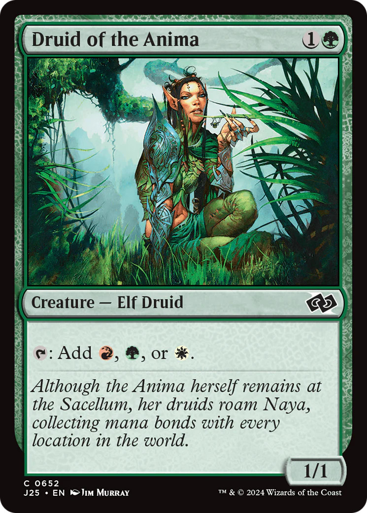 MTG Druid of the Anima [Foundations Jumpstart] Near Mint Magic