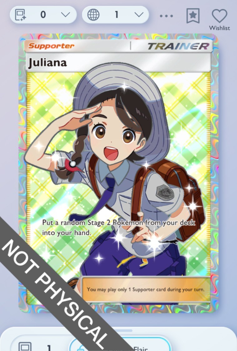 Pokemon TCG POCKET – Juliana Full Art 2⭐, Paradox Drive, English