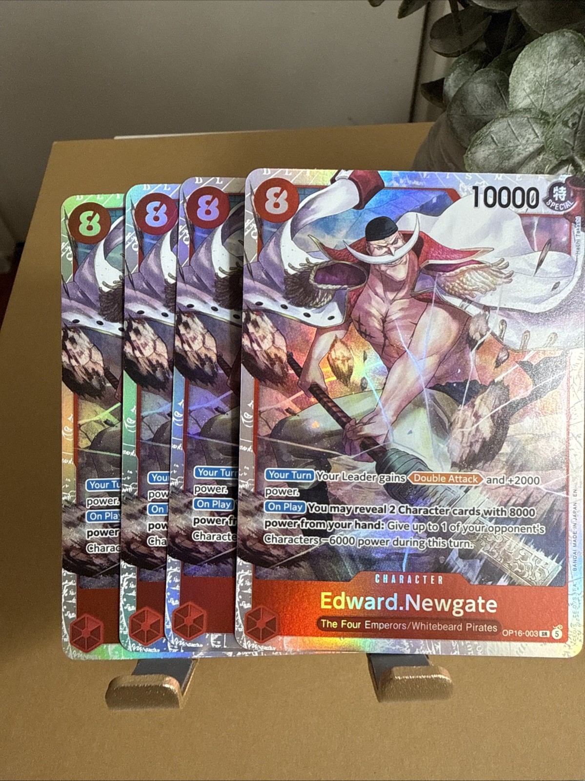 One Piece CCG Edward.Newgate OP16-003 The Time of Battle Foil SR NM