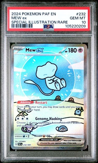 Pokemon Mew ex Paldean Fates Special Illustration Rare #232 PSA 10 Gem Mint