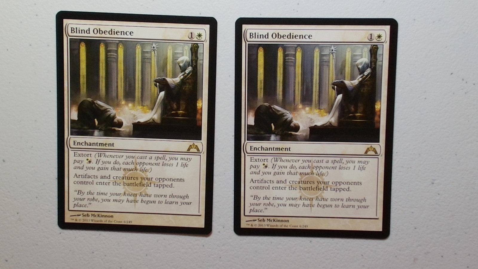 MTG X2 Blind Obedience – #6/249 – Gatecrash – Magic The Gathering NM