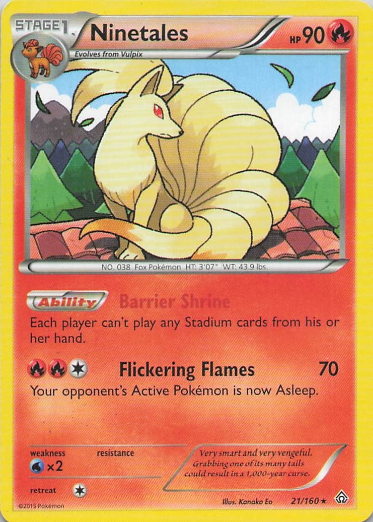 Ninetales Rare XY – Primal Clash 21/160 LP
